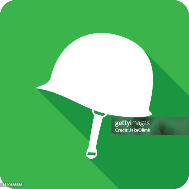 ilustrações de stock, clip art, desenhos animados e ícones de world war 2 helmet icon silhouette - marine icon