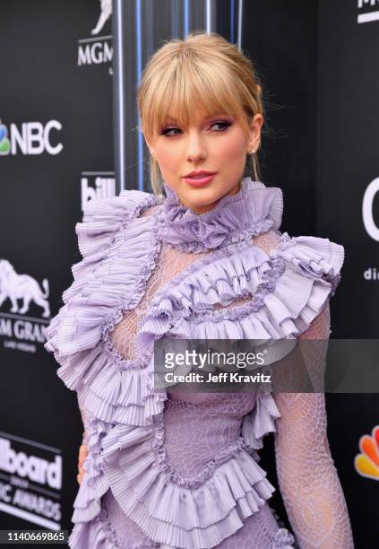 Taylor Swift attends the 2019 Billboard Music Awards at MGM Grand Garden Arena on May 1, 2019 in Las Vegas, Nevada.