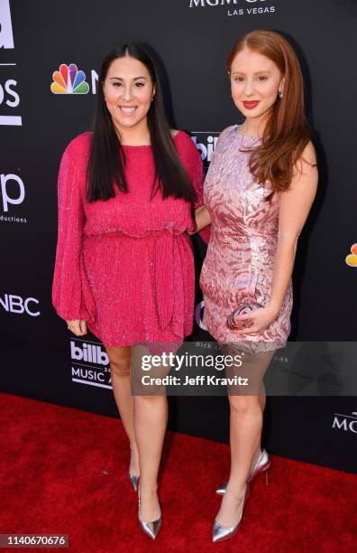 Claudia Oshry and Jackie Oshry attend the 2019 Billboard Music Awards at MGM Grand Garden Arena on May 1, 2019 in Las Vegas, Nevada.
