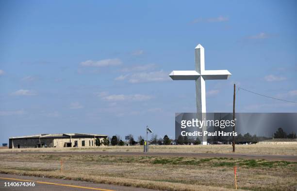 Cross of our Lord Jesus Christ Ministries built on private property donated by Chris Britten to avoid legal issues with the ACLU at a height of 190...