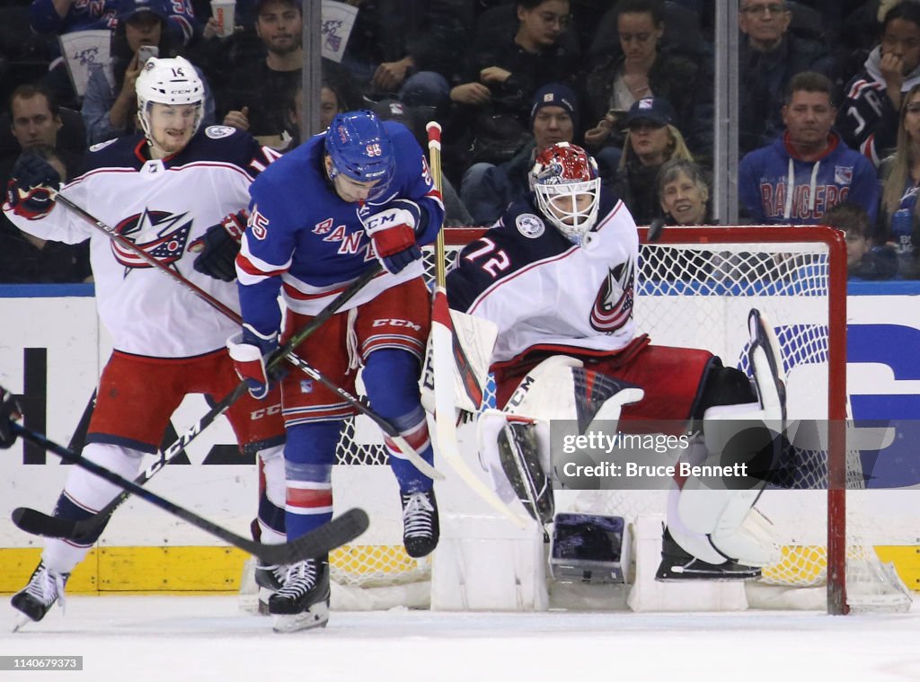 Columbus Blue Jackets v New York Rangers
