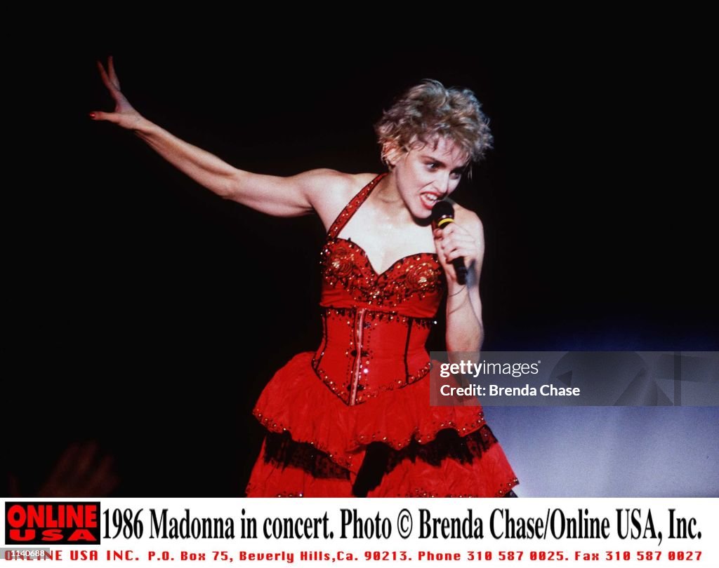 1986 Madonna in concert.