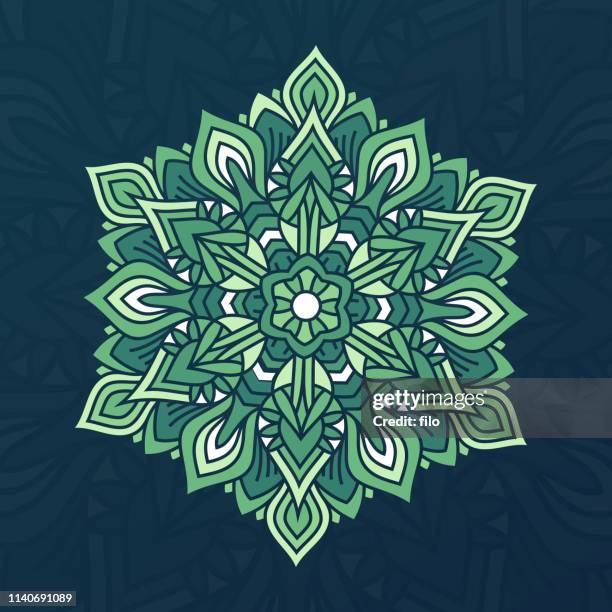 abstract mandala design element - mandala pattern stock illustrations