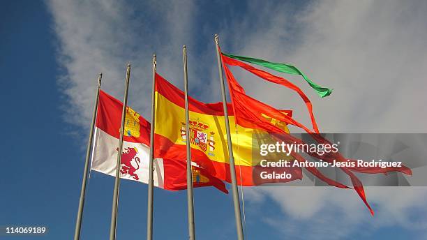 flags - zamora stock pictures, royalty-free photos & images
