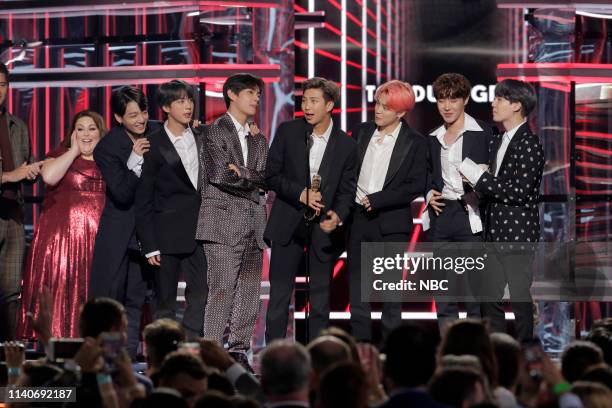 Fixed Show -- 2019 BBMA at the MGM Grand, Las Vegas, Nevada -- Pictured: BTS, winner of Top Duo/Group --