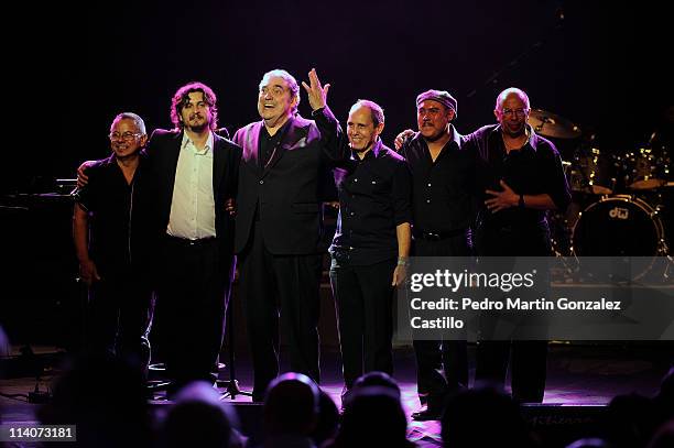 Argentine singer and songwriter Alberto Cortez performs during a concert at Teatro de la Ciudad Esperanza Iris on May 10, 2011 in Mexico City, Mexico.