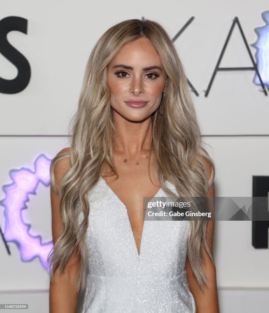 Amanda Stanton attends the grand opening of KAOS Dayclub & Nightclub