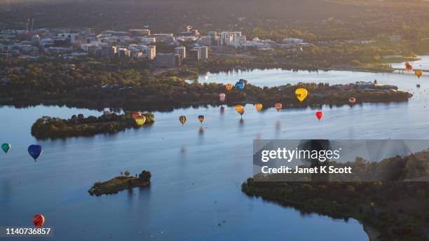 canberra balloon spectacular - canberra stock pictures, royalty-free photos & images