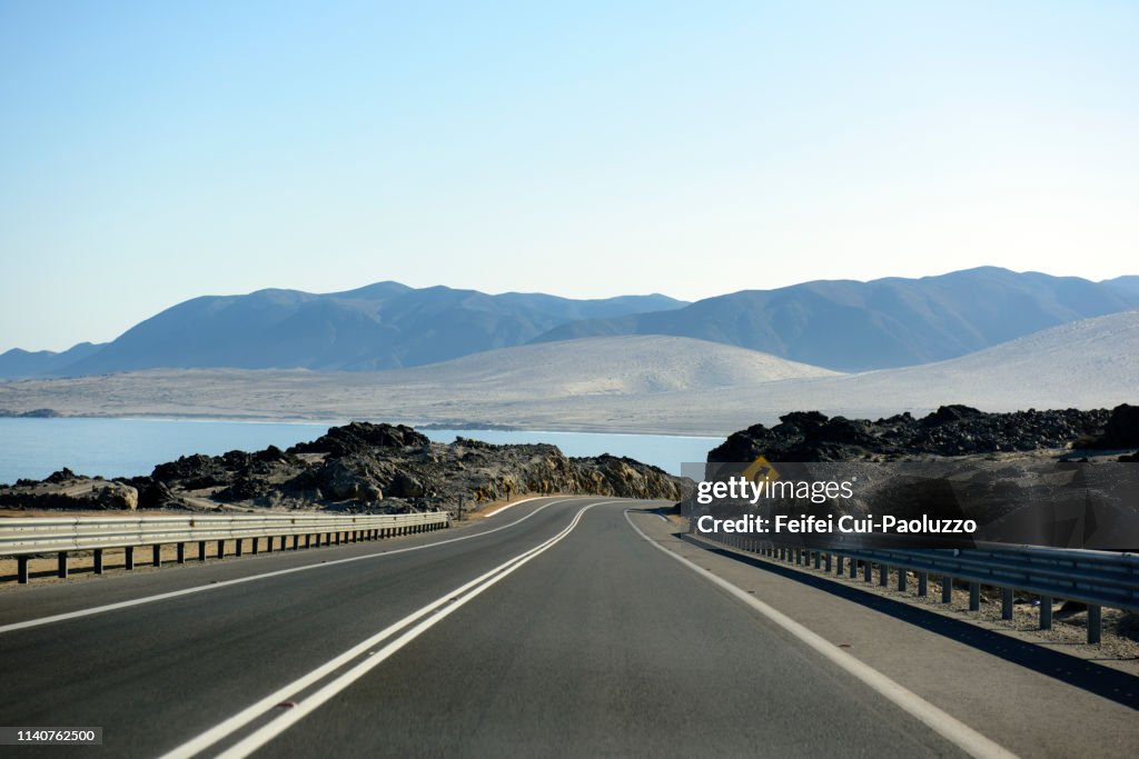 Highway near Caldera, Chile