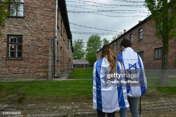 Thousands of young Jewish people from Israel and from all around the world arrived to the former German Nazi Death Camp Auschwitz-Birkenau to take...