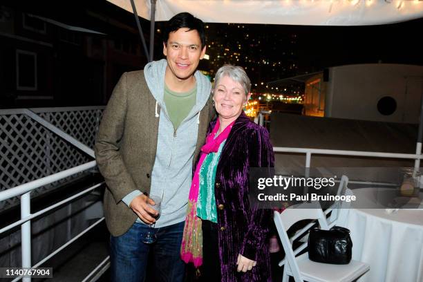 Chaske Spencer and Tracy Edwards attend Sony Pictures Classics And The Cinema Society Host The After Party For The Tribeca Film Festival Premiere Of...