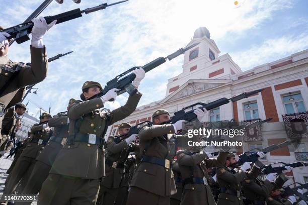 Parade Civic military on the occasion of the Community of Madrid party n2 de Mayo at Real Casa de Correos in Madrid on 02 May 2019 spain