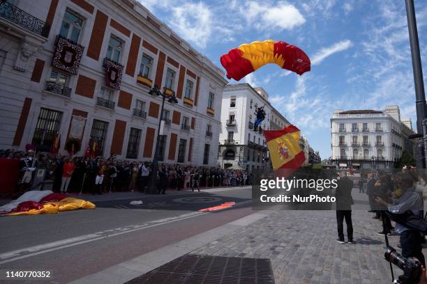 Parade Civic military on the occasion of the Community of Madrid party n2 de Mayo at Real Casa de Correos in Madrid on 02 May 2019 spain