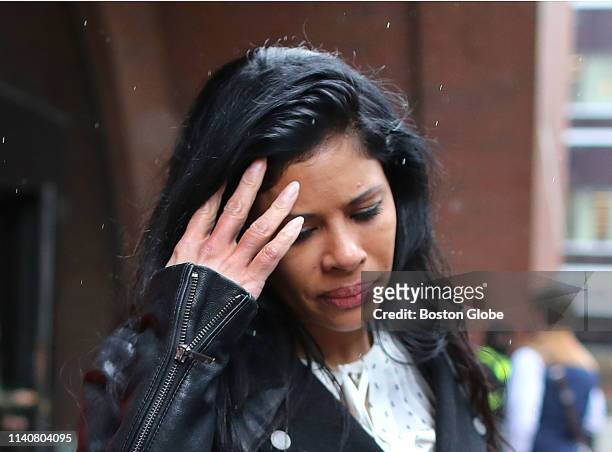 Sunrise Lee leaves the John Joseph Moakley United States Courthouse in Boston following the verdict in the Insys trial on May 2, 2019. On the 15th...
