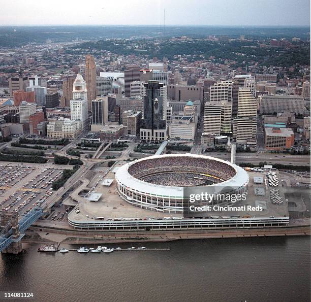 Riverfront Stadium Cincinnati Photos and Premium High Res Pictures
