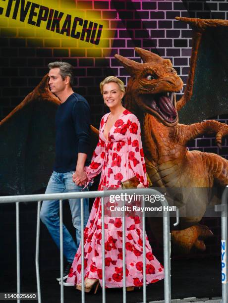 Megyn Kelly and Douglas Brunt attend the premiere of "Pokemon Detective Pikachu" at Military Island - Times Square on May 2, 2019 in New York City.