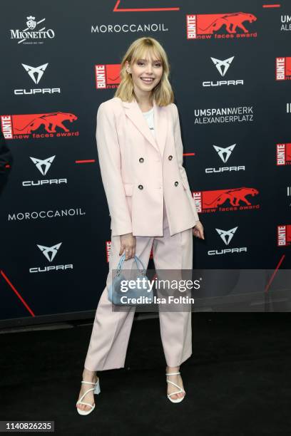 German actress and singer Lina Larissa Strahl attends the New Faces Award Film at Umspannwerk Alexanderplatz on May 2, 2019 in Berlin, Germany.