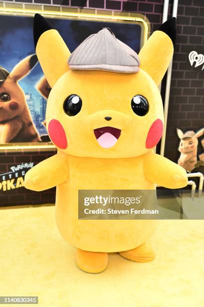 Pikachu attends the premiere of "Pokemon Detective Pikachu" at Military Island in Times Square on May 2, 2019 in New York City.