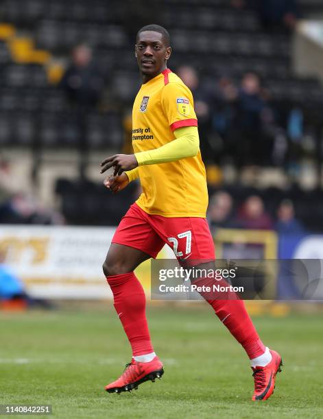 Marvin Sordell of Northampton Town in action during the Sky Bet League Two match between Notts County and Northampton Town at Meadow Lane on April...