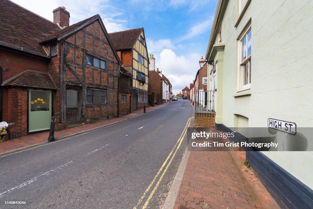Ditchling High Street, East Sussex, UK