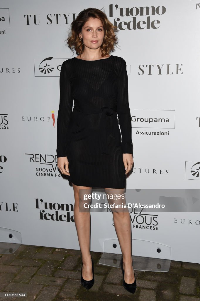 Laetitia Casta attends 'L'uomo Fedele ' Milan Photocall on April 06