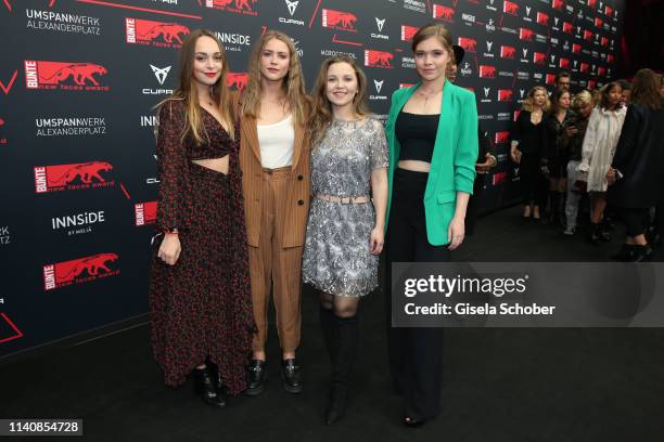 Mascha von Kreisler, Jeanne Goursaud, Marija Mauer, Farina Flebbe during the Bunte New Faces Award Film at Umspannwerk Alexanderplatz on May 2, 2019...