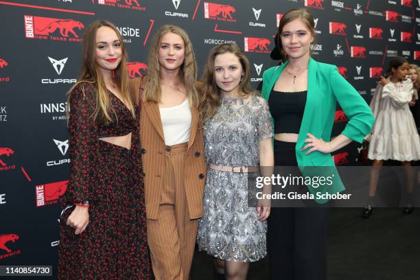 Mascha von Kreisler, Jeanne Goursaud, Marija Mauer, Farina Flebbe during the Bunte New Faces Award Film at Umspannwerk Alexanderplatz on May 2, 2019...