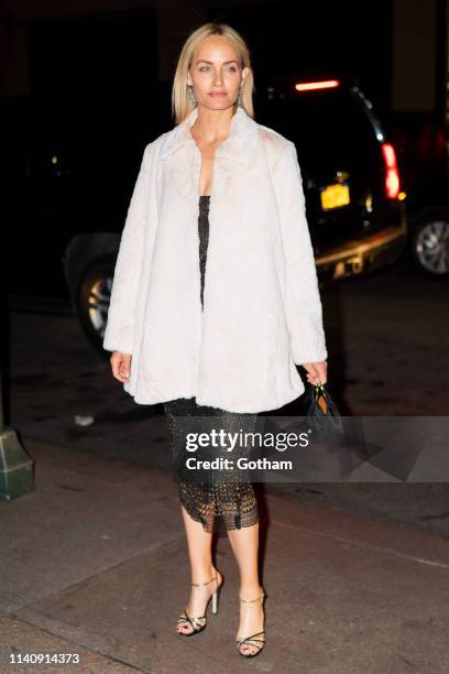 Amber Valletta attends Marc Jacobs and Char DeFrancesco's wedding reception at The Grill in Midtown on April 06, 2019 in New York City.