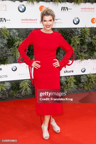 Anke Engelke during the Lola - German Film Award red carpet at Palais am Funkturm on May 3, 2019 in Berlin, Germany.