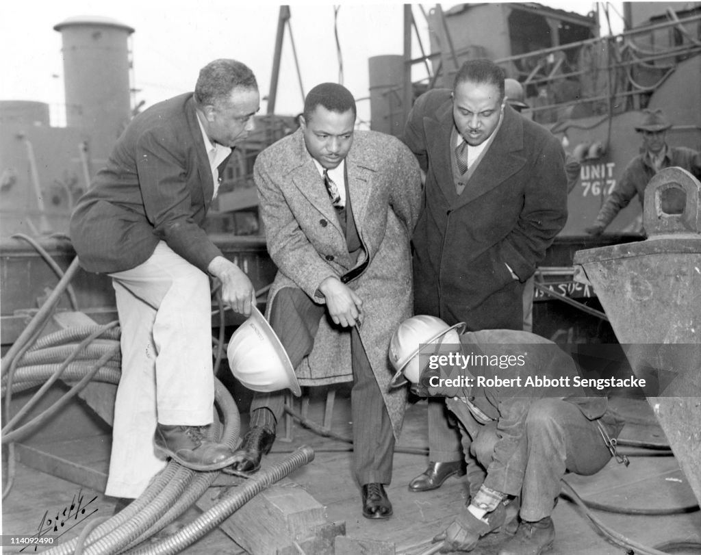At The Launch Of The SS Robert S. Abbott