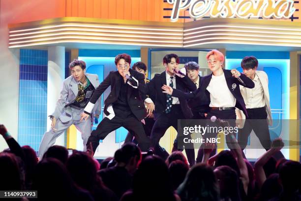 Show Backstage -- 2019 BBMA at the MGM Grand, Las Vegas, Nevada -- Pictured: BTS --