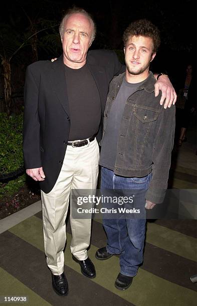 James Caan and son Scott Caan attend the April 11, 2000 grand opening of W. Los Angeles Hotels located in Westwood, Ca. (Photo by Chris