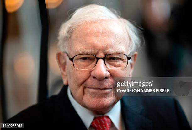 Warren Buffett, CEO of Berkshire Hathaway, attends the 2019 annual shareholders meeting in Omaha, Nebraska, May 3, 2019.