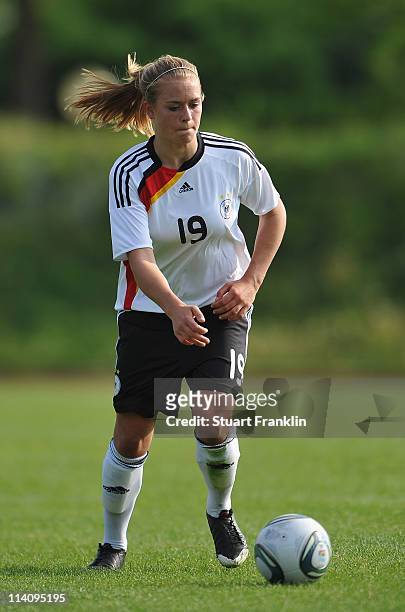 Clara Schoene of Germany in action during the womens U19's international friendly match between Germany and Russia on May 11, 2011 in Bremerhaven,...