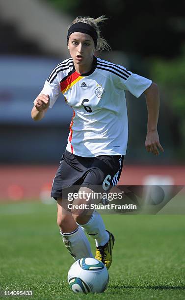 Kathrin Julia Hendrich of Germany in action during the womens U19's international friendly match between Germany and Russia on May 11, 2011 in...