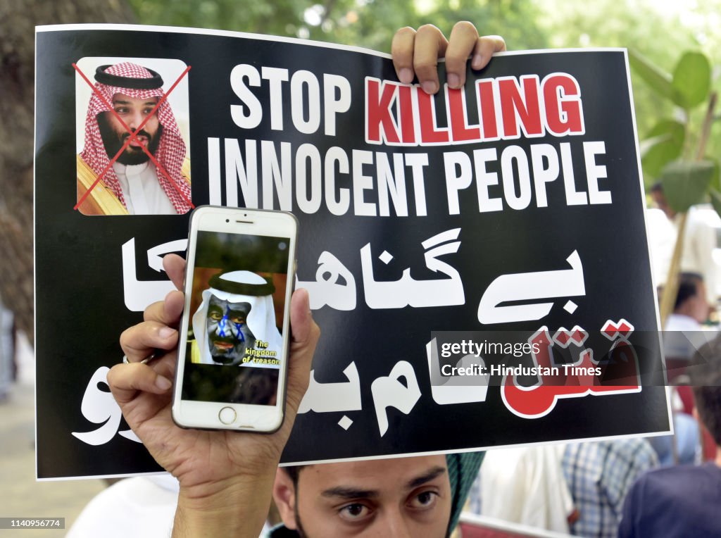 Majlis-e-Ulama-e-Hind Protest Against Mass Execution Shias In Saudi Arabia