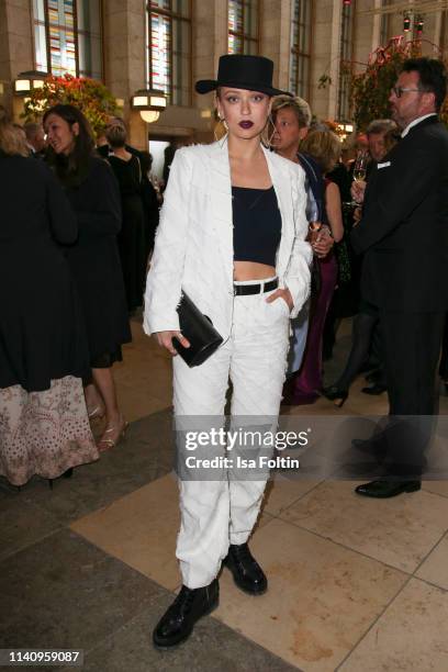 German actress Caro Cult attends the Lola - German Film Award reception at Palais am Funkturm on May 3, 2019 in Berlin, Germany.