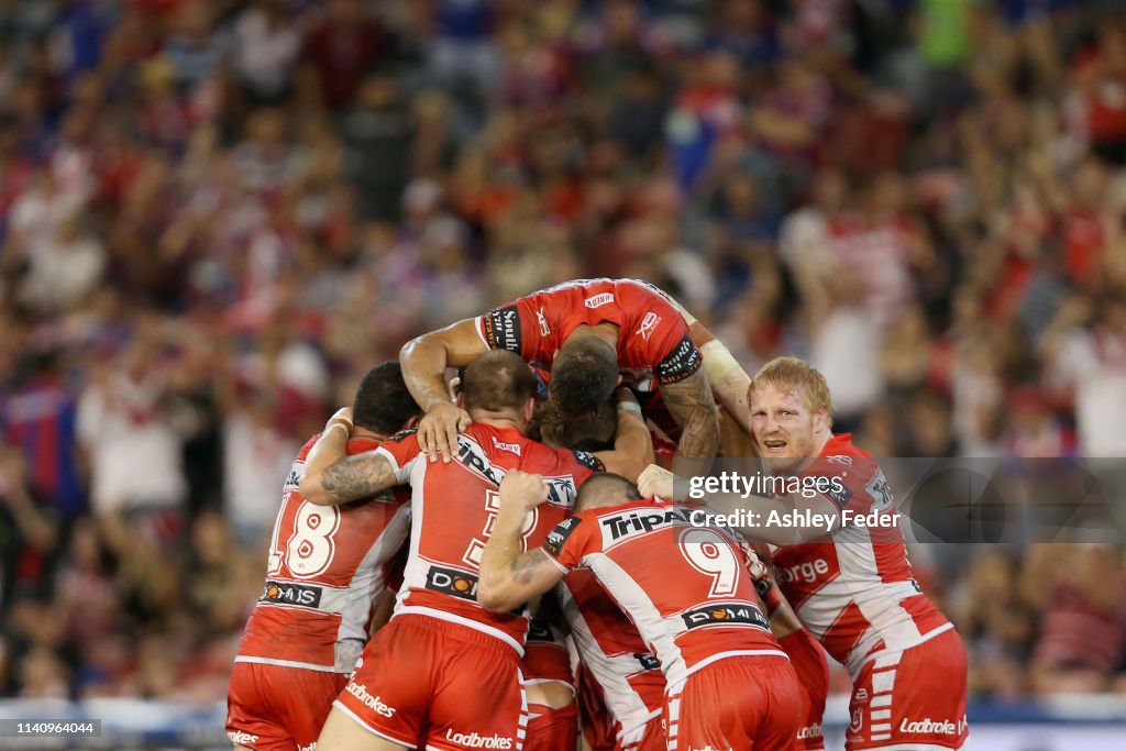 NRL Rd 4 - Knights v Dragons