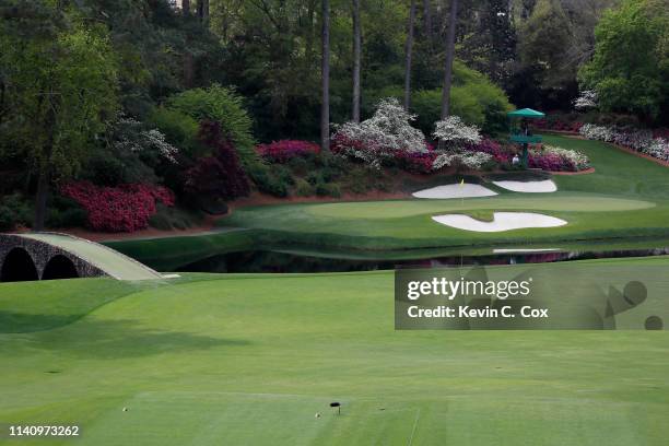 General view of the 12th hole during the final round of the Augusta National Women's Amateur at Augusta National Golf Club on April 06, 2019 in...