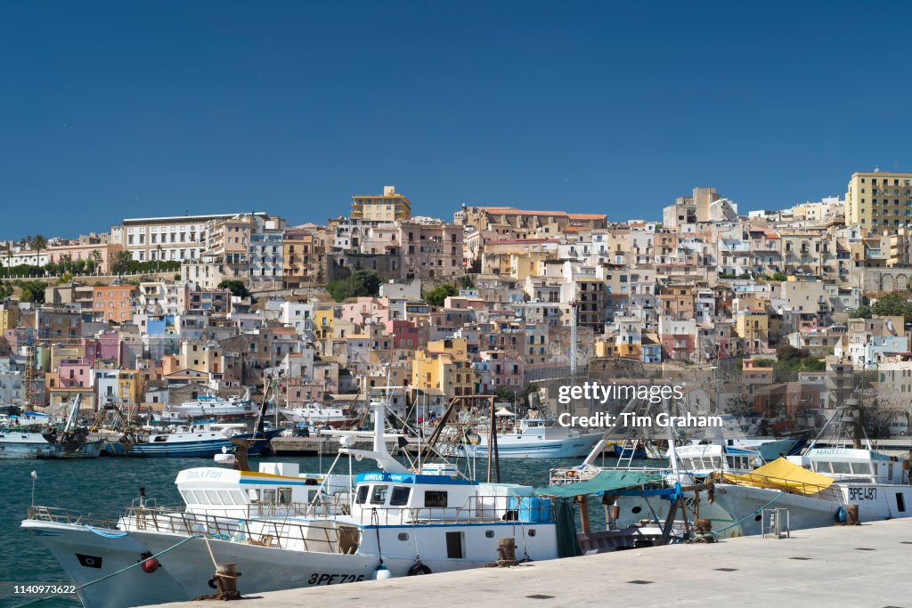 Fishing Trawlers in Sciacca Port, Sicily, Italy