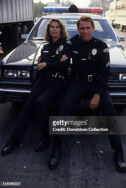 Series "MacGruder and Loud" actors John Getz and Kathryn Harrold pose for a portrait in 1984 in Los Angeles, California.