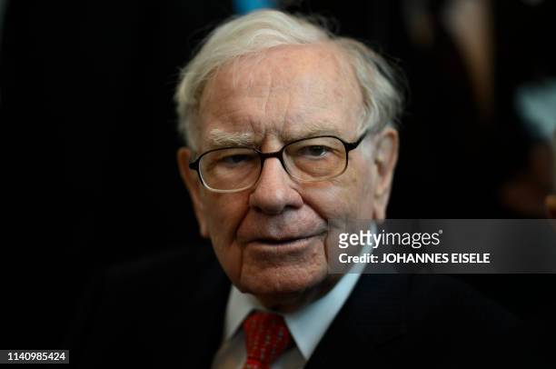 Warren Buffett, CEO of Berkshire Hathaway, attends the 2019 annual shareholders meeting in Omaha, Nebraska, May 3, 2019.