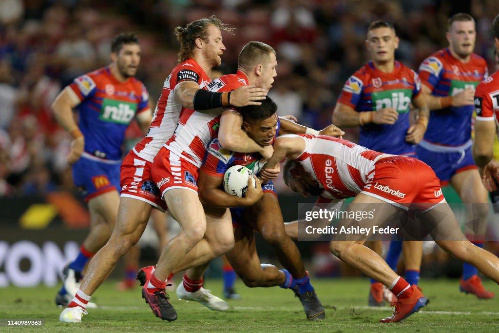NRL Rd 4 - Knights v Dragons