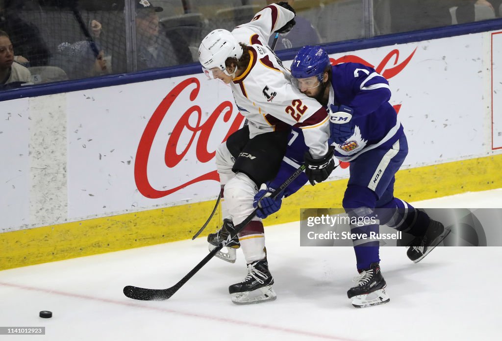 Toronto Marlies play the Cleveland Monstersin game two of their second round Calder Cup play-off series