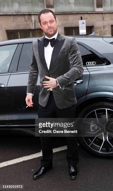 Danny Dyer arrives in an Audi at the Olivier Awards 2019 at Royal Albert Hall on April 07, 2019 in London, England.