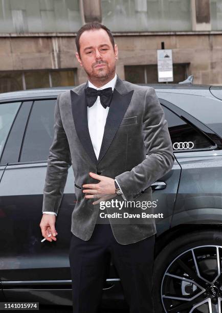 Danny Dyer arrives in an Audi at the Olivier Awards 2019 at Royal Albert Hall on April 07, 2019 in London, England.