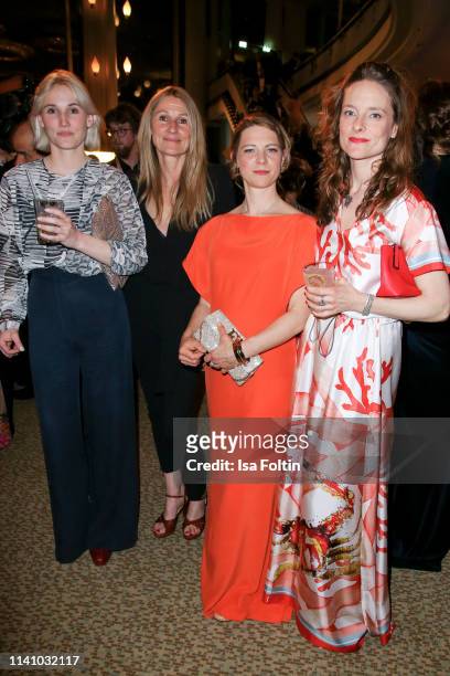 Award winner Sabine Greunig with her daughter Annie Greunig, German actress Anjorka Strechel and German actress Anne Ratte-Polle attend the Lola -...