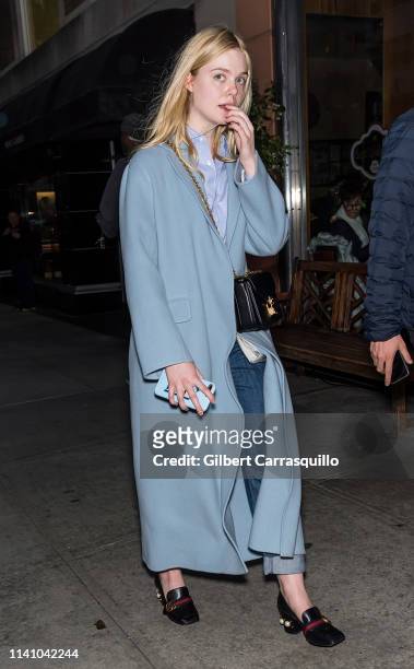 Actress Elle Fanning is seen on May 3, 2019 in New York City.