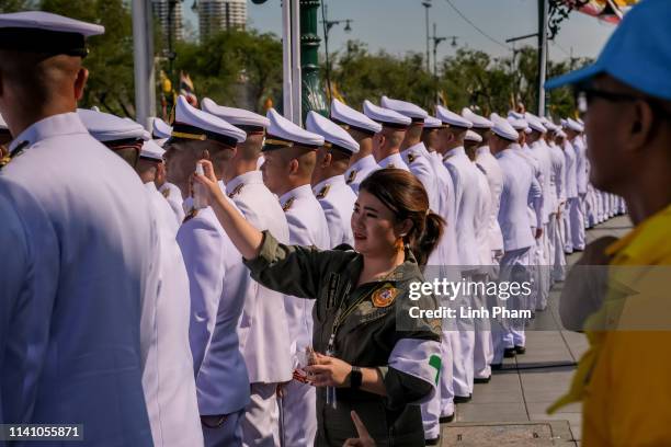 Thai Government and Ministry employees attend the Royal Coronation of King Rama X near the Grand Palace on May 4, 2019 in Bangkok, Thailand. Thailand...