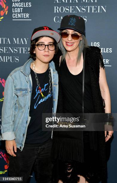 Ryan Cassata and Jenny McKenna attend the grand opening of the Los Angeles LGBT Center's Anita May Rosenstein Campus on April 07, 2019 in Los...